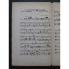 THYS A. La Couronne de Bleuets Chant Guitare ca1830