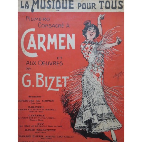 La Musique pour tous Carmen Georges Bizet Piano et Chant Piano