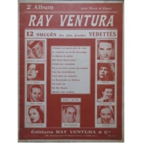 2e Album de Ray Ventura 12 Succès Chant Piano 1937