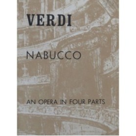 VERDI Giuseppe Nabucco Opéra Chant Piano