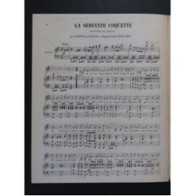 DE SANSAY Turpin BALLEYGUIER Delphin La Servante Coquette Chant Piano ca1850