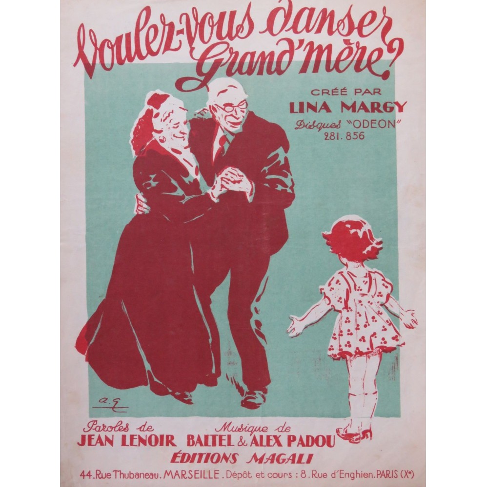 Voulez-vous danser Grand'mère ? Chant Piano 1948