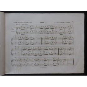 LEDUC Alphonse Les Petites Folles Quadrille Piano 4 mains ca1840