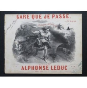 LEDUC Alphonse Gare que je passe Nanteuil Piano ca1853