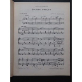 BARBIROLLI Alfredo Brumes d'Amour Piano 1907