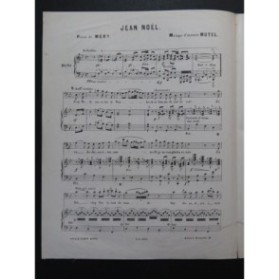 MUTEL Alfred Jean Noël Nanteuil Chant Piano ca1860
