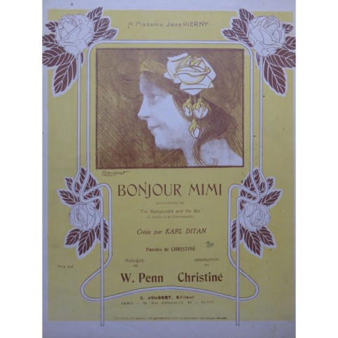 W. PENN Bonjour Mimi Chant Piano