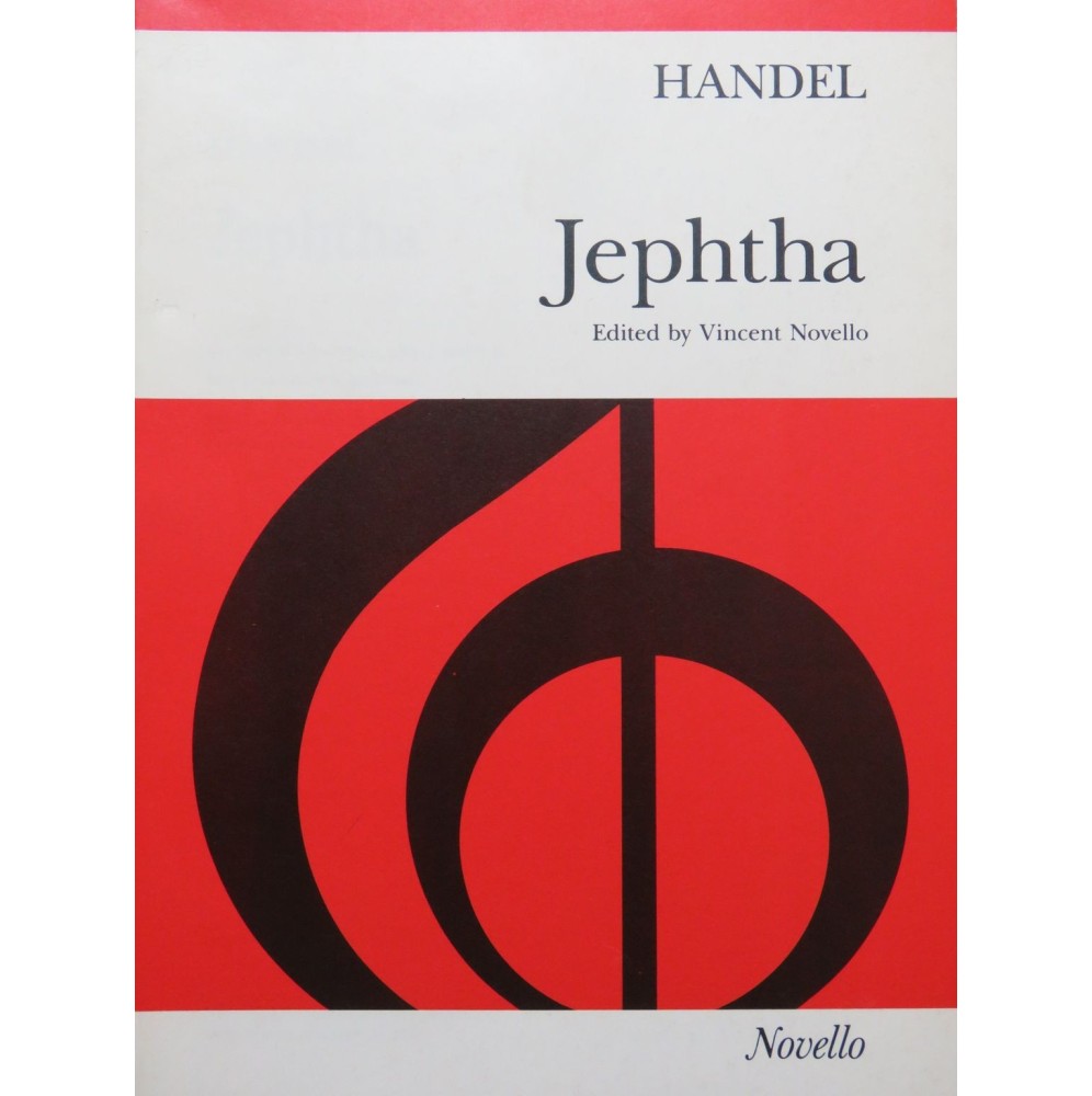HAENDEL G. F. Jephtha Oratorio Chant Piano