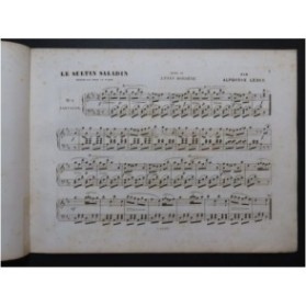LEDUC Alphonse Le Sultan Saladin Piano ca1850