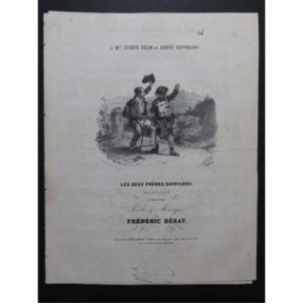 BÉRAT Frédéric Les deux frères savoyards Chant Piano ca1840