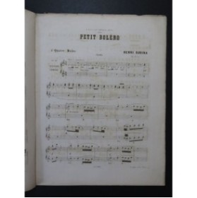 RAVINA Henri Petit Bolero op 62 Piano 4 mains ca1874