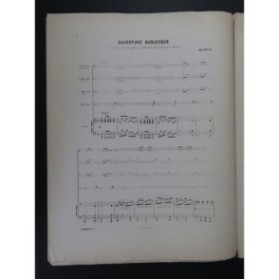 MÉHUL Ouverture Burlesque Orchestre ca1875
