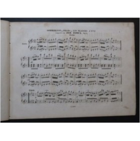 GUNG'L Joseph Sommerlust Polka Piano 4 mains ca1847
