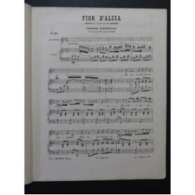 MASSÉ Victor Fior d'Aliza Opéra No13 Chant Piano ca1866
