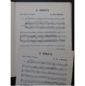 MOZART W. A. Sonate No 4 Violon Piano XIXe