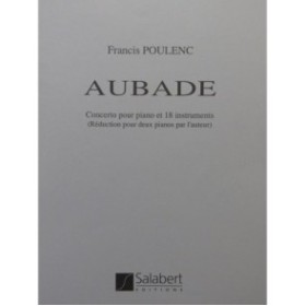 POULENC Francis Aubade 2 Pianos 4 mains