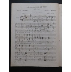 CLAPISSON Louis Le clocheteur de nuit Nanteuil Chant Piano ca1850