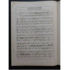 BAROILHET Paul La petite savoyarde Chant Piano ca1840