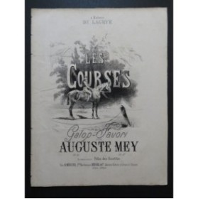 MEY Auguste Les Courses Piano ca1864