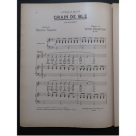 DOLMETSCH Victor Grain de Blé Chant Piano 1902