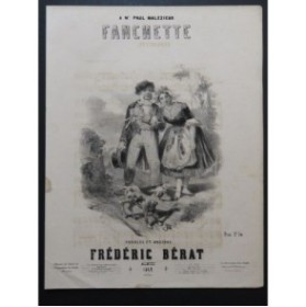 BÉRAT Frédéric Fanchette Chant Piano 1849