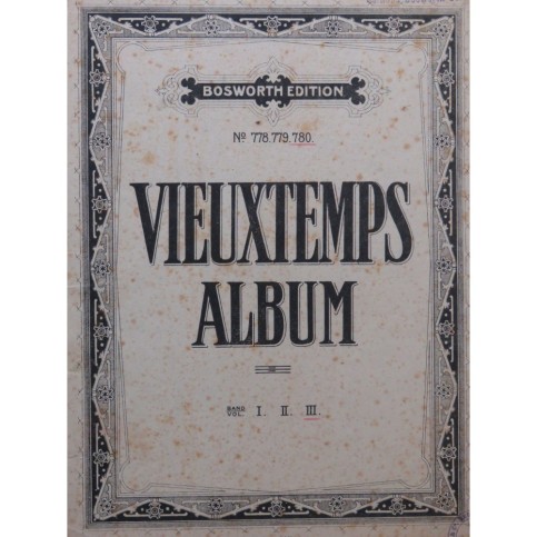 VIEUXTEMPS Henri Album Volume 3 Violon Piano