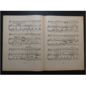 PUCCINI Giacomo La Tosca Solo de Cavaradossi Piano Chant 1903