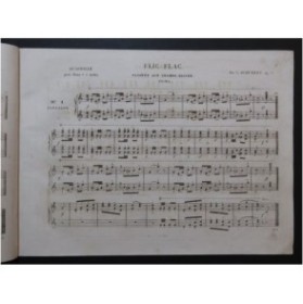 SCHUBERT Camille Flic Flac Quadrille Piano 4 mains ca1845