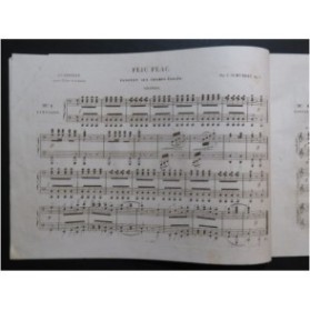 SCHUBERT Camille Flic Flac Quadrille Piano 4 mains ca1845