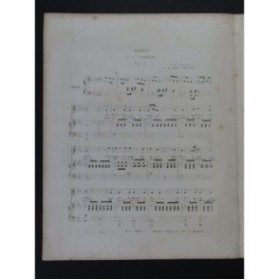 SCHUBERT Franz Adieu Chant Piano ca1850