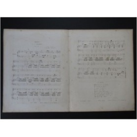 SCHUBERT Franz Adieu Chant Piano ca1850