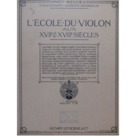 LECLAIR DAUPHIN DU VAL SENALLIÉ Pièces Violon Piano 1913