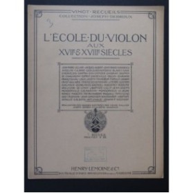 LECLAIR DAUPHIN DU VAL SENALLIÉ Pièces Violon Piano 1913