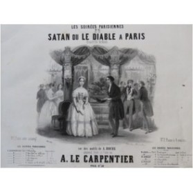 LE CARPENTIER Adolphe Satan ou Le Diable à Paris Piano 4 mains ca1850