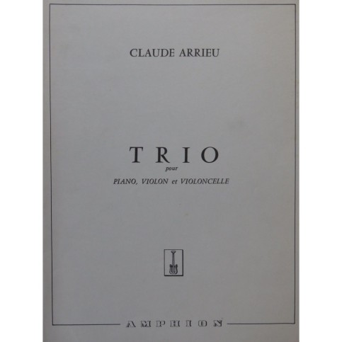 ARRIEU Claude Trio Piano Violon Violoncelle 1958