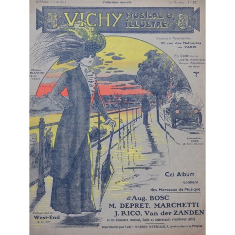 VICHY Musical et Illustré Piano Chant Mai 1909