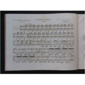 VIMEUX Joseph Les Chants Populaires de la France Quadrille Piano 4 mains ca1840