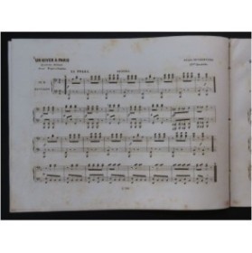 LE CARPENTIER Adolphe Un Hiver à Paris Piano 4 mains ca1845