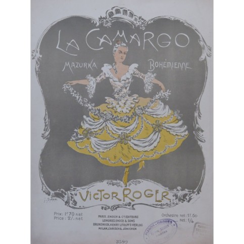 ROGER Victor La Camargo Piano ca1902