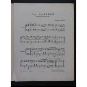 ROGER Victor La Camargo Piano ca1902