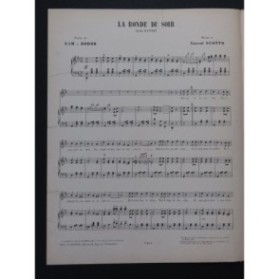SCOTTO Vincent La ronde du soir Chant Piano 1911