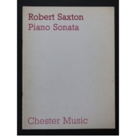 SAXTON Robert Piano Sonata Piano 1985