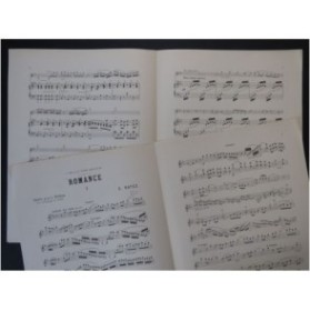 RATEZ E. Romance Violon Piano 1882