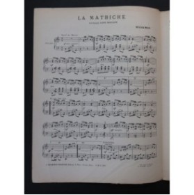 HAAKMAN La Matbiche Danse Marocaine Piano 1906