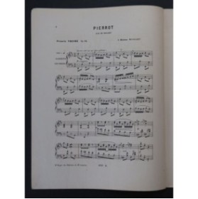 THOMÉ Francis Pierrot Piano ca1885