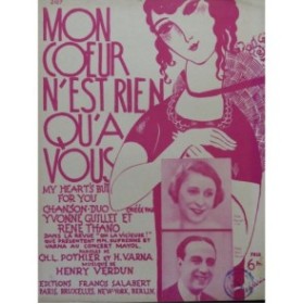 VERDUN Henry Mon coeur n'est rien qu'à vous Chant Piano 1927