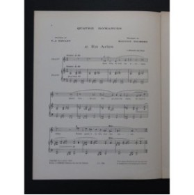 JAUBERT Maurice Quatre Romances Chant Piano 1925