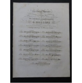 ROSSINI Gioachino L'Orgia Chant Piano ca1830
