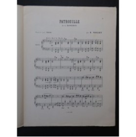 NOLLET E. Patrouille Piano ca1900