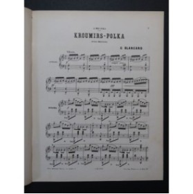 BLANCARD C. Kroumirs Polka Piano ca1880
